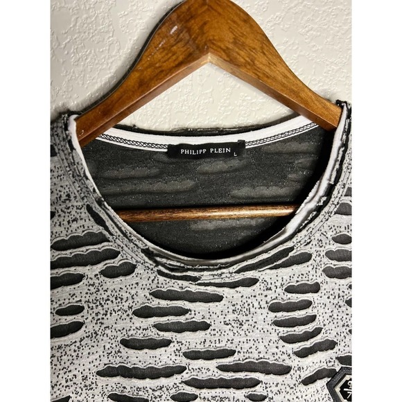 Philipp Plein Women's Distressed Shirt Sz L - Picture 3 of 5